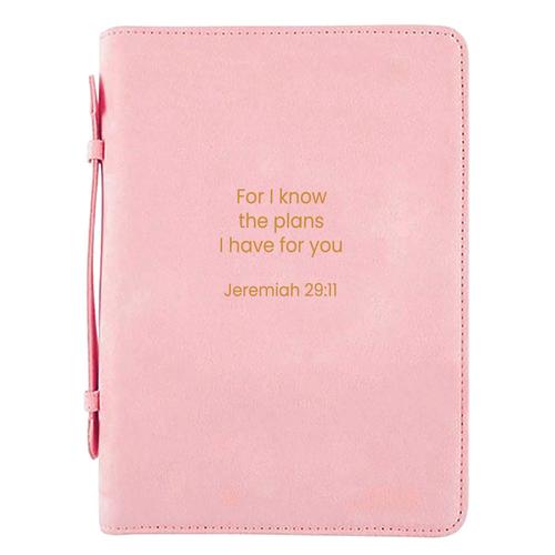 Bible Case His Plans Pink XLarge
