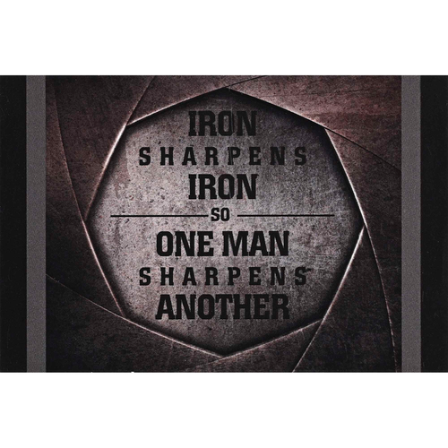 Itty Bitty Card Iron Sharpens Iron