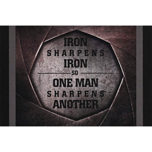 Itty Bitty Card Iron Sharpens Iron