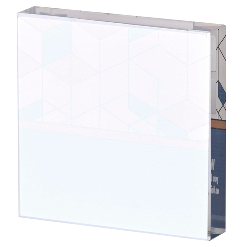 Tabletop Glass Plaque Faithful 3X3
