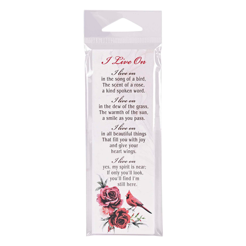 Bookmark Cardinal I Live On 2x6 12-Pack