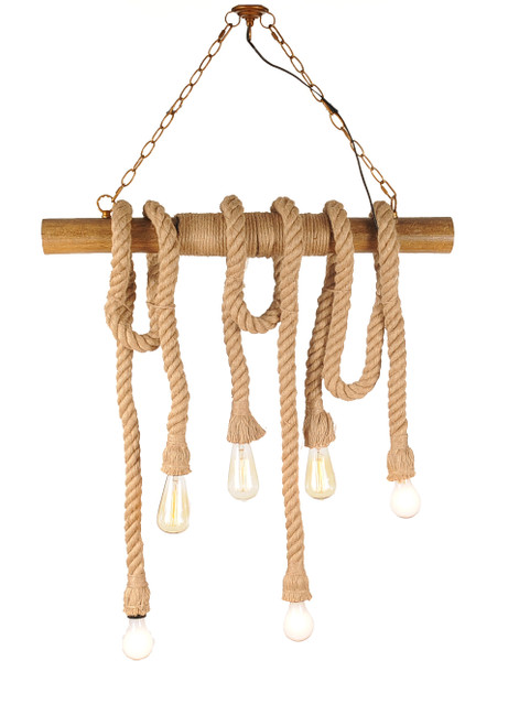 5" x 30" x 50" 6 bulbs Medusa Pendant Lamp