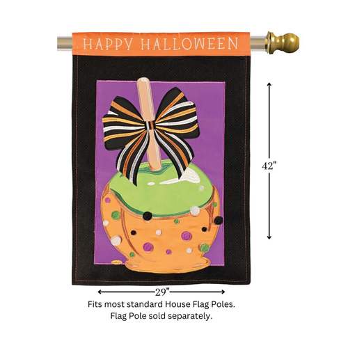 Flag Candy Apple Happy Halloween 29x42