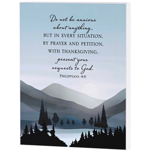 Wall Plaque Do Not Be Anxious Phil. 4:6