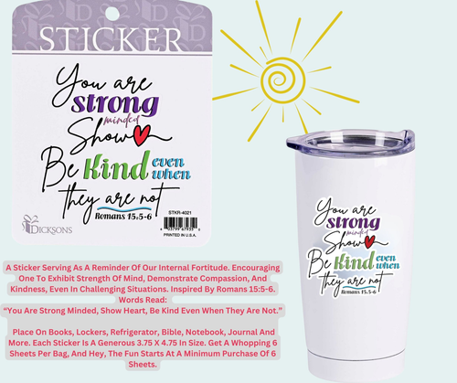 Sticker You Are Strong Minded