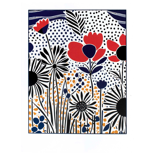 Card Set Blank Flowers With Scripture