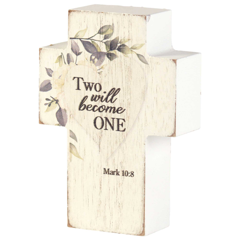 Tabletop Plaque Cross Two Become Mark 10