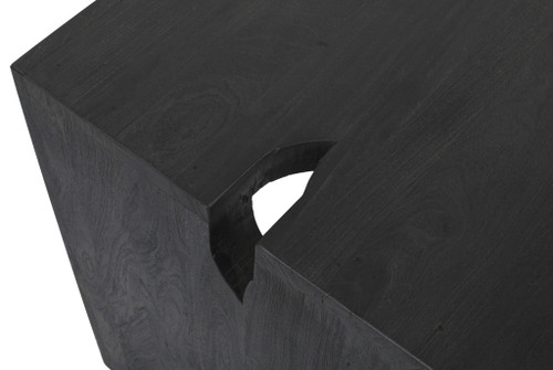 56" Graphite Reclaimed Wood Sled Writing Desk