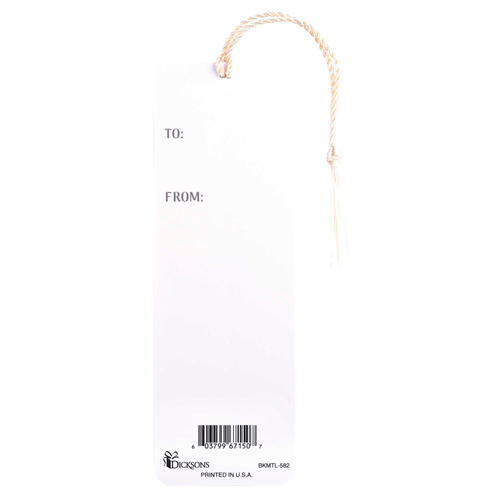 Tassel Bookmark He Wil Cover You Feather