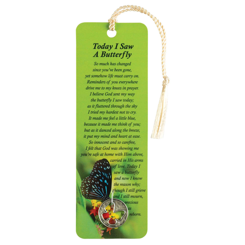 Tassel Coin Bookmark I Saw A Butterfly