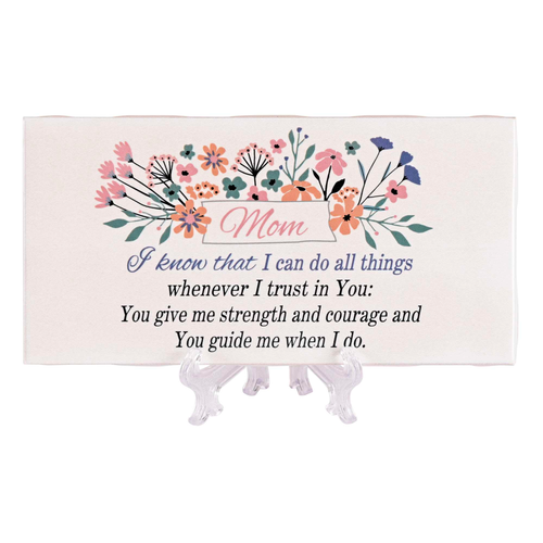 Tabletop Tile Mom I Know That I Can 6x3