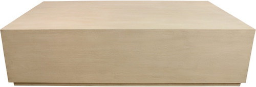 72" Natural Solid Wood Distressed Coffee Table