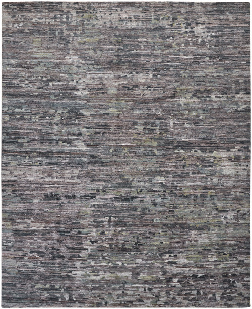 Homeroots Home Decor 2' X 3' Blue and Gray Wool Abstract Hand Knotted Area Rug