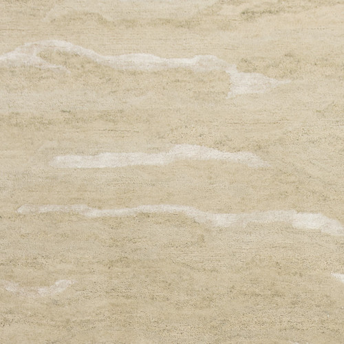 Homeroots Home Decor 8'x10' Beige Hand Tufted Abstract Indoor Area Rug, Beige, Hand-Tufted