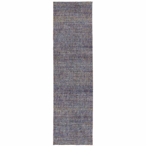 Homeroots Home Decor 2' X 8' Gold Rust Brown And Ivory Power Loom Stain Resistant Runner Rug