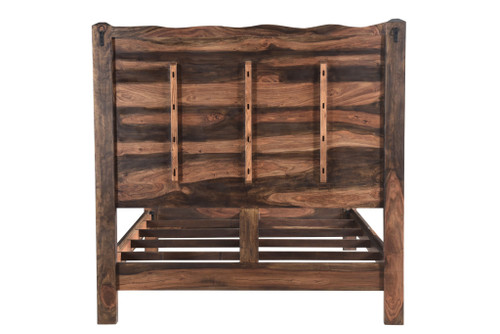 Walnut Live Edge Solid Wood Queen Bed Frame