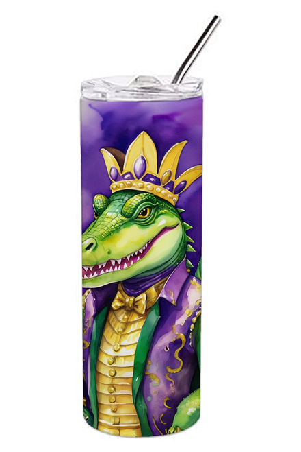 Mardi Gras 2024 Stainless Steel Skinny Tumbler