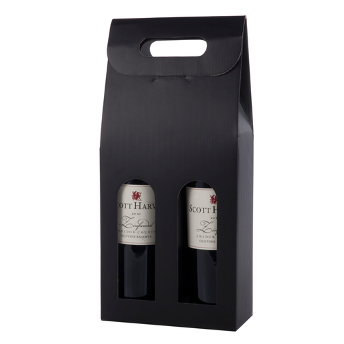 Marketplace: Black 2-Bottle Carrier
