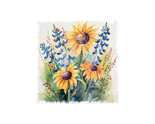 Wild Sunflowers Canvas Unframed Wall Art