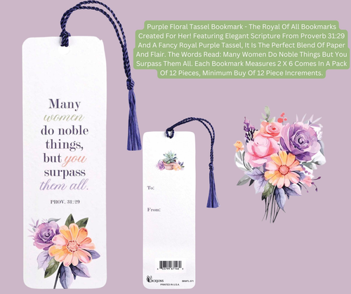 Tassel Bookmark Many Noble Women Floral