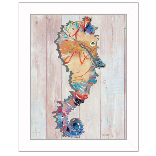 Seahorse II 5 White Framed Print Wall Art