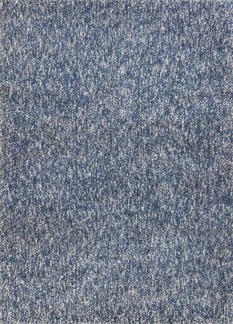 3' X 5' Indigo And Ivory Abstract Hand Woven Area Rug