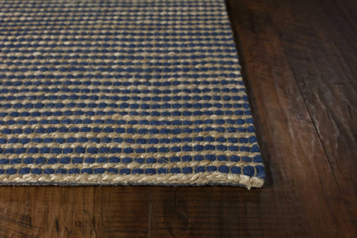 Homeroots Home Decor 7'x10' Blue Hand Woven Wool And Jute Indoor Area Rug