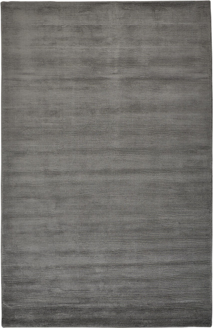 Homeroots Home Decor 5' x 8' Gray and Black Hand Woven Area Rug