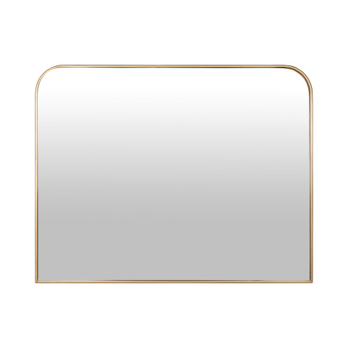 25" Gold Arch Metal Framed Accent Mirror