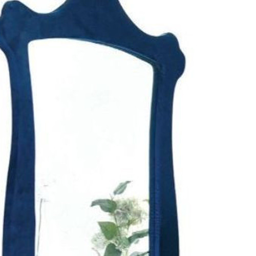 47" Blue Velvet Irregular Dresser Mirror