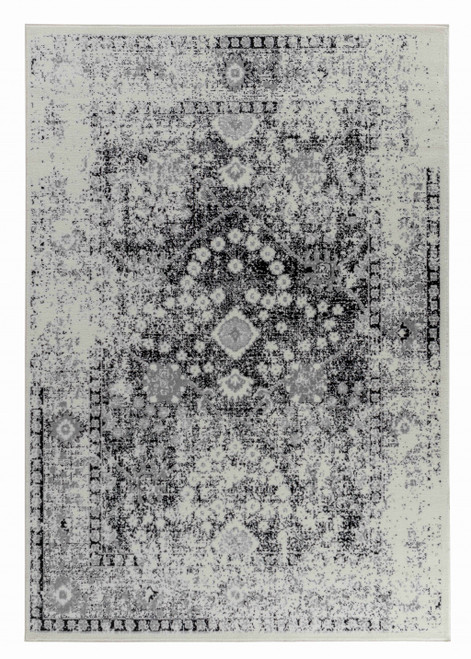 Homeroots Home Decor 7' x 10' Black Oriental Area Rug