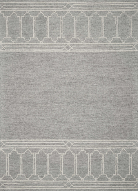 Homeroots Home Decor 8' x 10' Wool Grey Area Rug, Grey