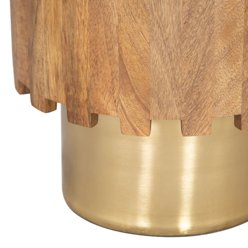 24" Natural Wood End Table