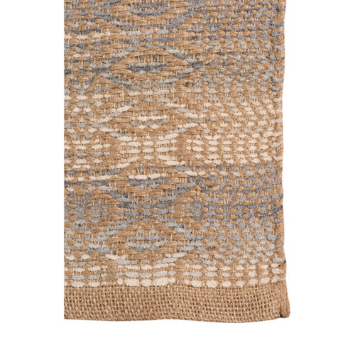 8' x 10' Brown and Ivory Geometric Flatweave Handmade Area Rug