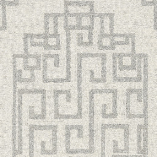 Homeroots Home Decor Ivory Grey Wool Rug, Ivory Grey, 96 x 120 Inches