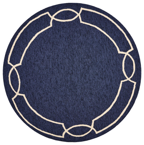 Homeroots Home Decor Ocean Polypropylene Rug, 78 x 114 Inches, Coastal Colors