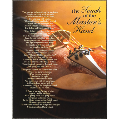 PLQ WALL TOUCH OF MASTERS HAND MDF 8X10