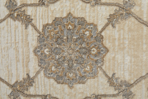 Homeroots Home Decor 5' X 8' Tan Ivory And Brown Power Loom Area Rug