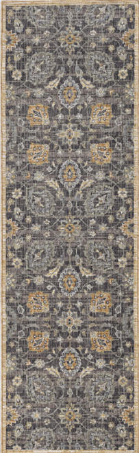 Homeroots Home Decor 8' Taupe Machine Woven Vintage Traditional Indoor Runner Rug, Taupe, Machine Woven