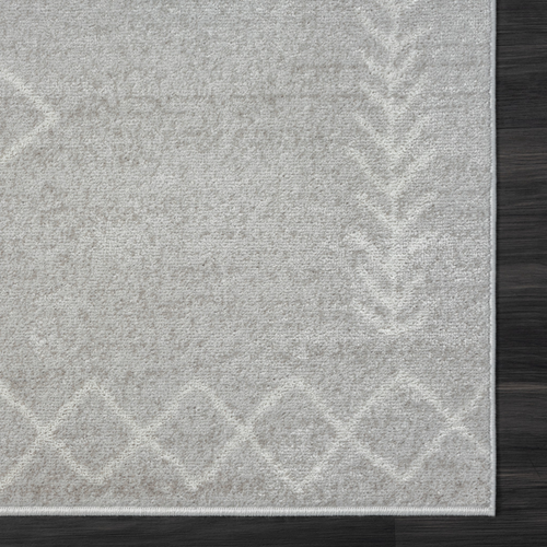 5' X 7' Gray Diamond Area Rug