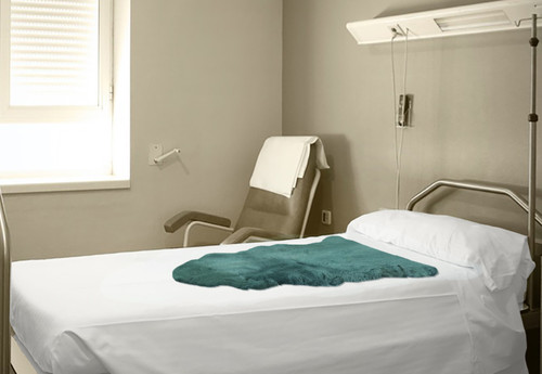2' X 6' Natural off white Medical Grade Double Sheepskin Throw Blanket