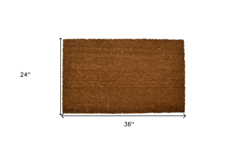 24" X 36" Brown Coir Outdoor Door Mat