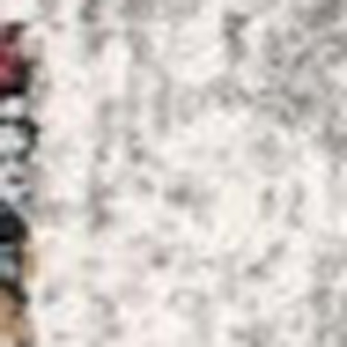 2' X 10' Gray And Ivory Abstract Runner Rug