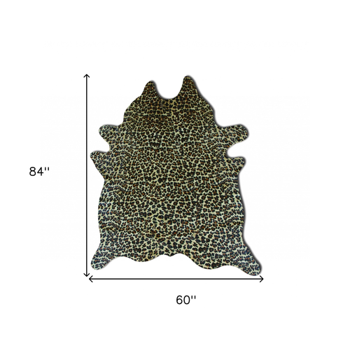 60" X 84" Leopard Cowhide - Area Rug