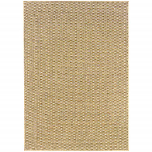 Homeroots Home Decor Solid Sand Beige Indoor Outdoor Scatter Rug, Sand Beige, 2 x 4 Inch