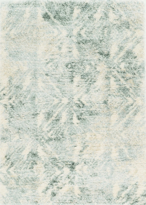 4' X 6' Gray And Ivory Diamond Area Rug