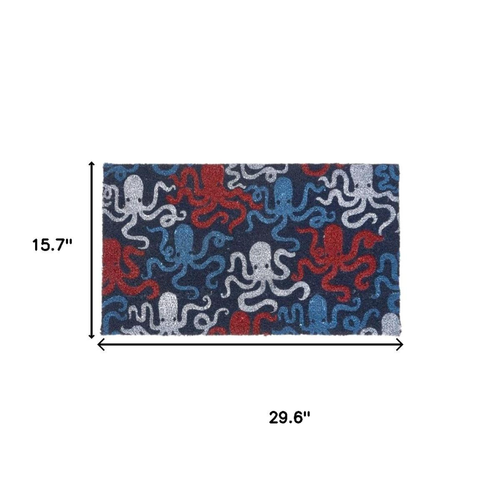 Octopus Indoor Coir Door Mat
