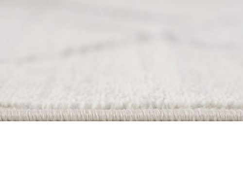 2' X 4' Gray and Ivory Geometric Area Rug