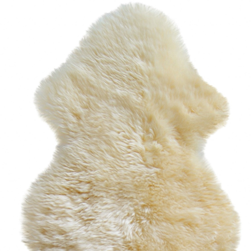 2' X 3' Gold Sheepskin Non Skid Area Rug