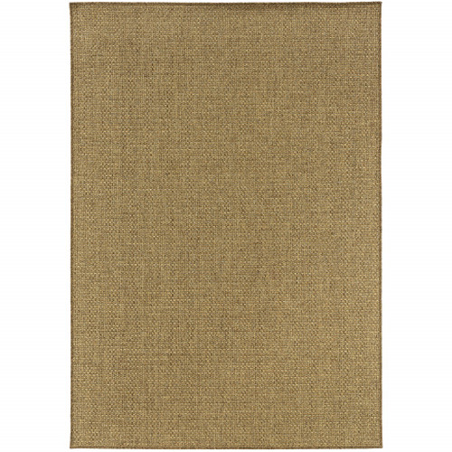 5' X 8' Tan Indoor Outdoor Area Rug